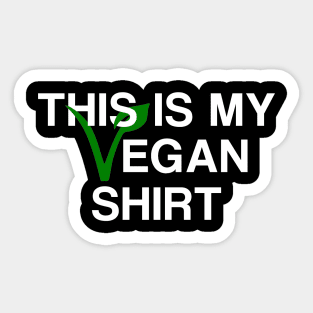 This Is My Vegan Shirt Sticker